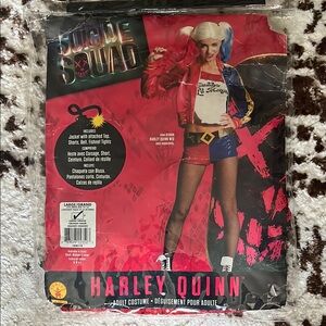 Harley Quinn Adult Costume - Red and Blue